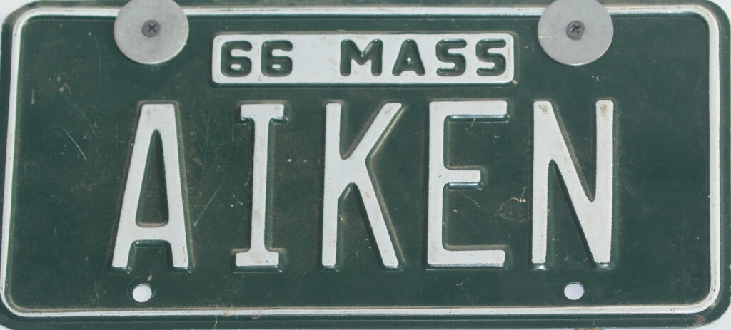 Grandmother's License Plate